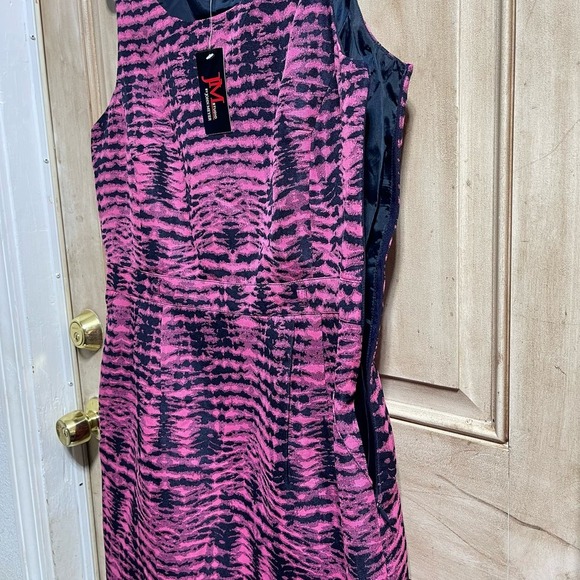 John Meyer Collection All Over Print Sleeveless Sheath Midi Dress Women's Sz 12 - Picture 6 of 10